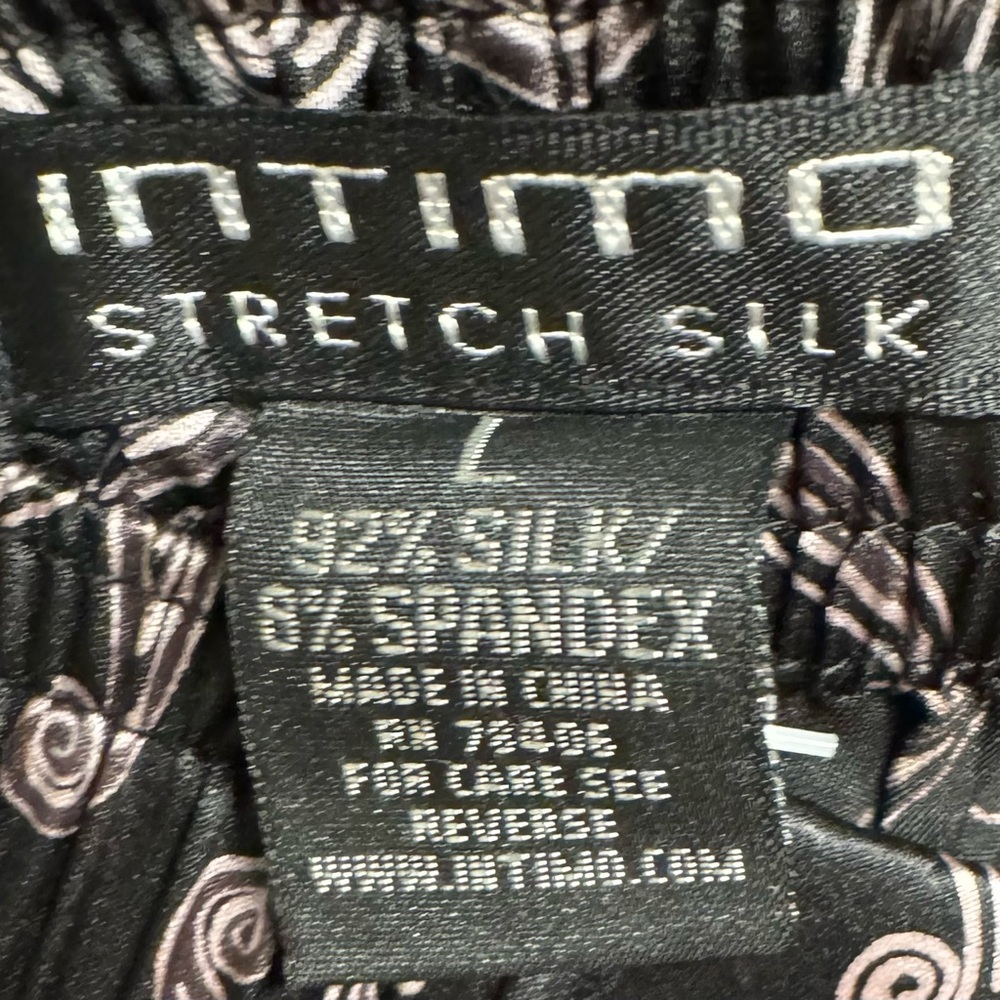 Intimo Black Geometric Silk Boxers - Picture 8 of 12
